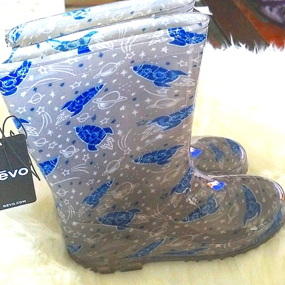 👣sale😘RECO Boys Rocket Rain ⭐Boots⭐ - Picture 3 of 7